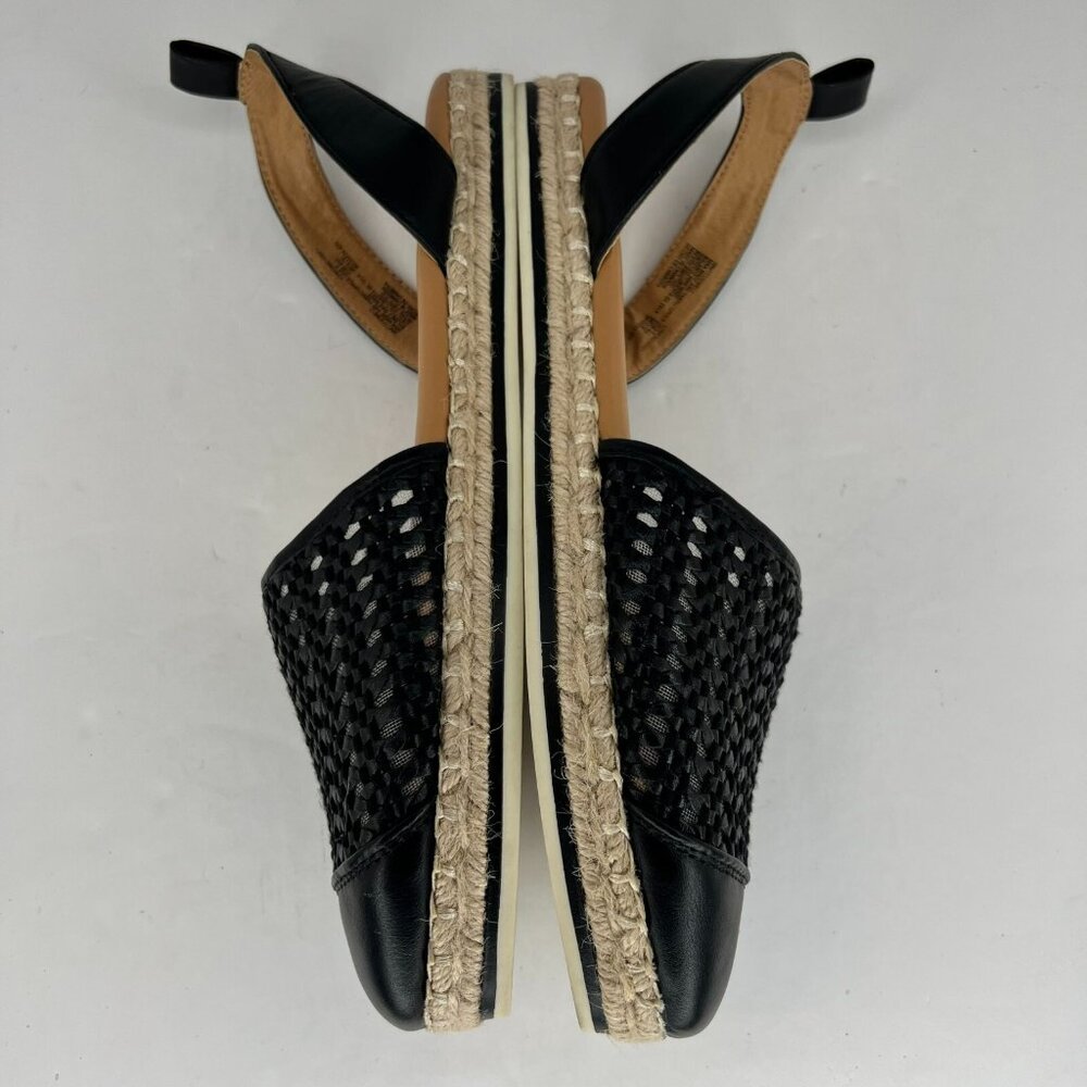 Time & Tru Womens MTT23FM012 Black Beige Memory Foam Size 9 Slingback Sandals - Picture 7 of 10